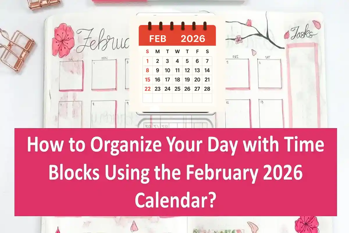 How to Organize Your Day with Time Blocks Using the February 2026 Calendar?